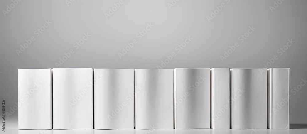 Poster copy space image of a blank book set against a white background