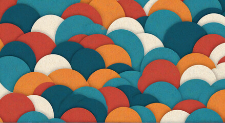 seamless pattern with colorful hearts