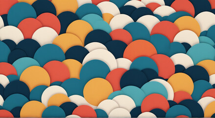 seamless background with colorful hearts