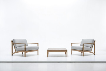 Fototapeta premium Modern Minimalist Furniture Set