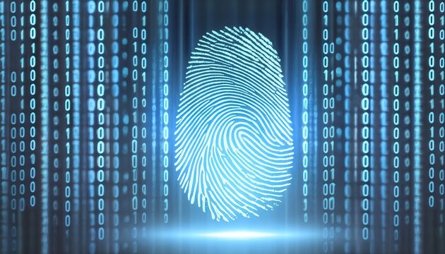 Glowing Digital Fingerprint - Powered by Adobe