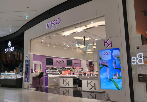 Nis, Serbia 05.13.2024 Kiko store in Delta Planet shopping mall