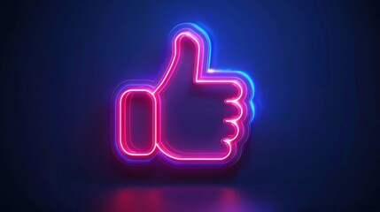 Recommend icon. Banner recommended with thumb up. Red label. Best brend. Emblem. Vector illustration. Eps 10