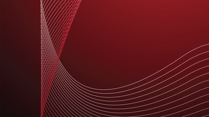 Red gradient abstract background with curve line