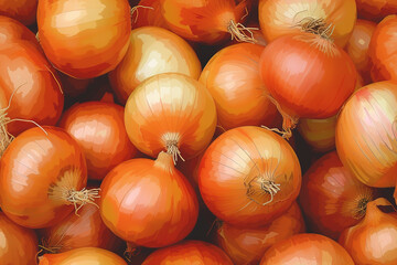 Orange color Onions Background | Fresh Produce Design | Vibrant Orange color, Culinary Ingredients, Cooking Essentials, Healthy Eating, Nutrient-Rich
