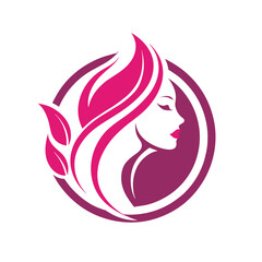 Logo for a beauty parlor vector silhouette 