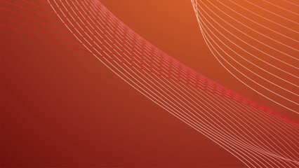 Red gradient abstract background with curve line