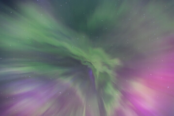 Dramatic aurora borealis