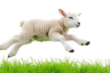 Obraz premium Graceful Lamb's Airborne Delight