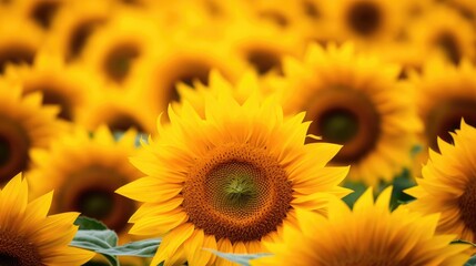 Obraz premium field of sunflowers