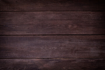 Rustic old weathered dark brown wood plank background