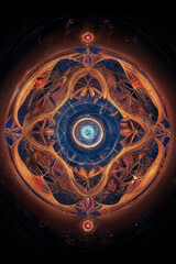 AI, Magic patterns, magic, threads of energy passing through space and time, magical abstraction