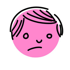 Emoticon hand drawn Illustration 