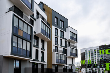 Obraz premium Architecture real estate property with organic geometries and modern design