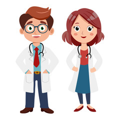This is a doctor career vector consisting of male farmers and female farmers. Used to decorate or present various events.