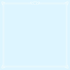 ホワイトラインハートスクエアフレーム★