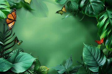 Lush International Day for Biological Diversity background, teeming with vibrant flora and fauna.