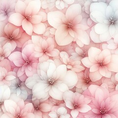 Aesthetic watercolor background of pink petals - Delicate texture of pink flowers