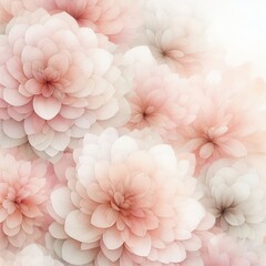 Aesthetic watercolor background of pink petals - Delicate texture of pink flowers