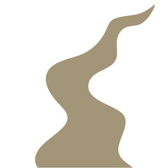 Illustration of a winding sand road