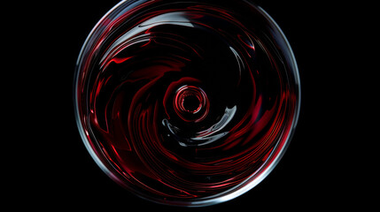 Elegance in Every Sip, This visually striking image of rich, red wine swirling in a glass captures the essence of luxury and taste, perfect for wine tastings and upscale dining promotions