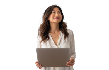 Southeast Asian Woman with Laptop