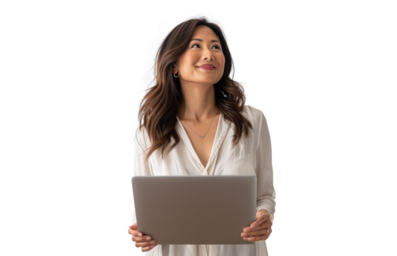 Southeast Asian Woman with Laptop