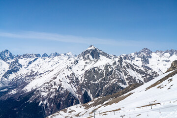 Winter mountain landscape