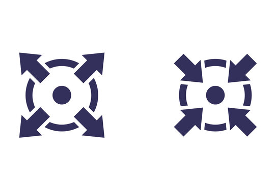 expand, extend and reduce png icon