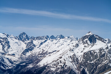 Naklejka premium Winter mountain landscape