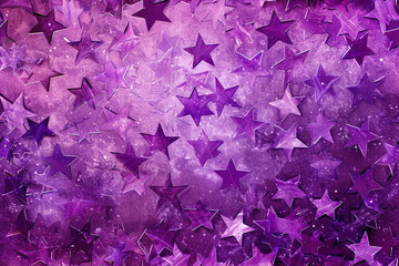 Purple Stars Background | Celestial Design | Bright Stars, Cosmic Beauty, Stellar Atmosphere, Astronomical Delight
