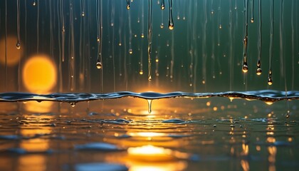 Abstract Splash Rain Drop lighting