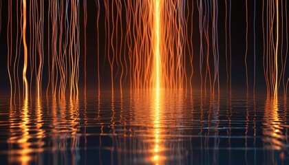 Naklejka premium Abstract Splash Rain Drop lighting