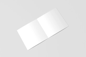 Square Bifold Brochure Mockup