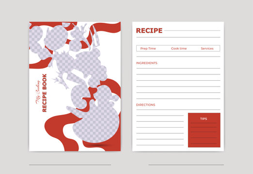 cooking recipe book template design