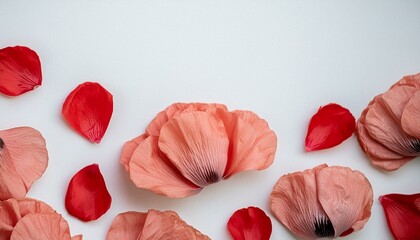 Nature background with poppy petals