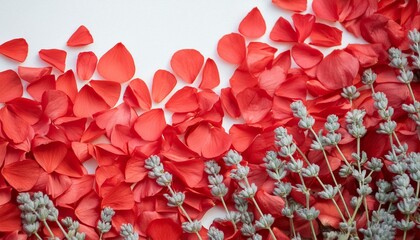 Nature background with poppy petals