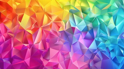 gradient colored triangle abstract background. Multicolor geometric triangle wallpaper,