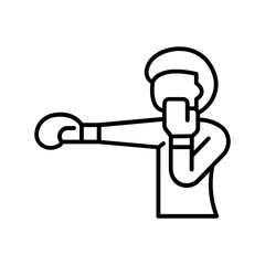 punch icon. outline icon