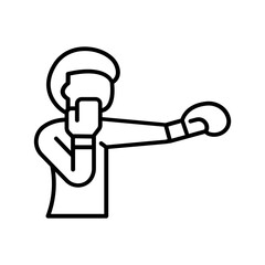 punch icon. outline icon