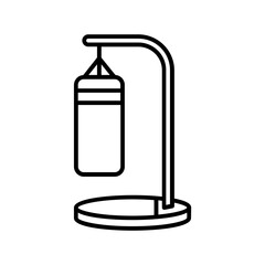 Sand bag icon. outline icon