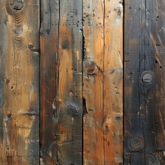 Obraz premium Old brown rustic dark grunge wood wall or floor or table texture, wooden background banner, vertical banner，Rustic Elegance: 4K HD Wallpaper Showcasing the Beauty of Weathered Wood Texture