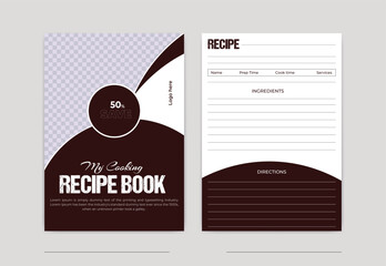 cooking recipe book template design