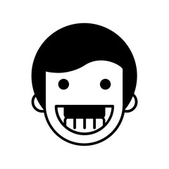 boxer's teeth protector icon. black fill icon
