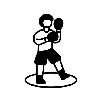 fighter icon. black fill icon
