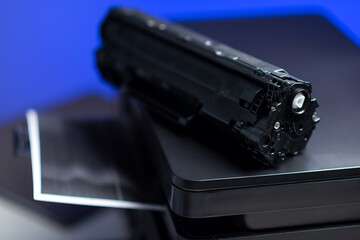 Black laser printer cartridge