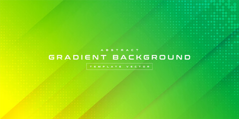 Digital technology banner yellow green background concept, cyber technology, abstract social media tech, innovation future data, internet network, Ai big data, line dot connection, illustration vector