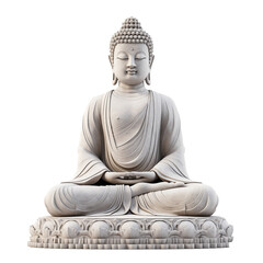 buddha statue isolated on white