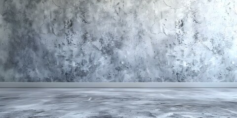 Vintage white cement wall background for modern interiors with a serene and minimalist vibe. Concept Vintage Interiors, White Cement Wall, Serene Vibes, Minimalist Design