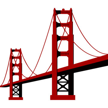 recommend clip art: silhouette of bridge in black color. CrossingOver. Bridge icons, construction simple seamless bridge illustration 